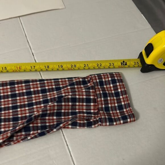 Homestead Collection Brand Men's Red and Navy Blue Checkered Shirt Medium - Picture 6 of 6